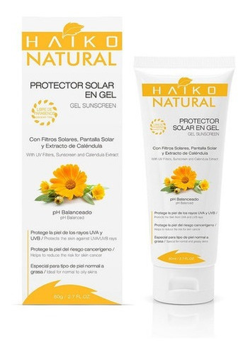 Protector Solar En Gel Con Caléndula Hai - g a $584