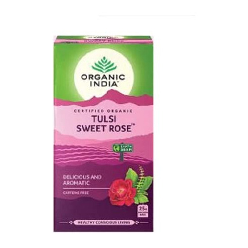 Herbal Tea, La Cafeína Orgánica India Tulsi Té , Dulce Rosa,