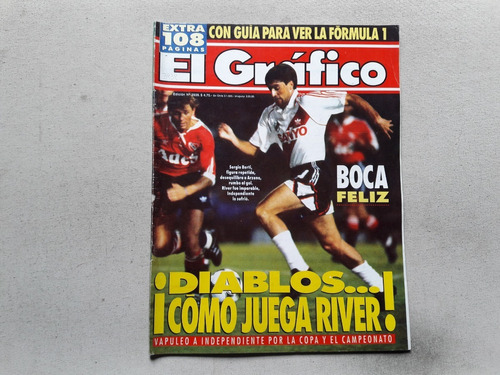 Revista El Gráfico Nº 3939 River Independiente Boca Huracan