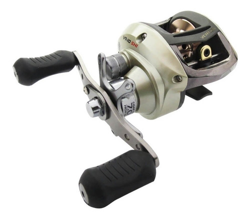 Reel rotativo Marine Sports Ventura VT10 derecho color dorado