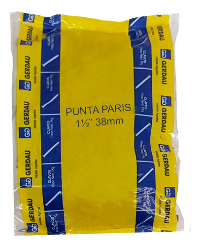 1 Kg Clavos Punta Paris 1½ Pulgada 38mm Gerdau