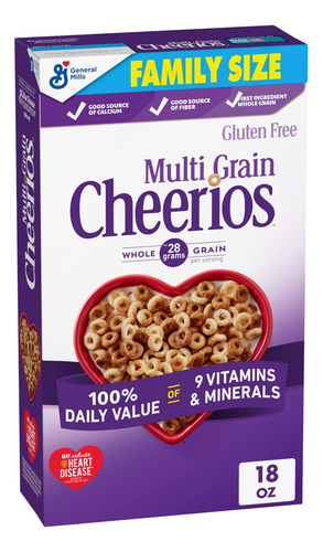 Cereal Cheriosmultigrano Saludable Para El Corazón 4pz 510gr