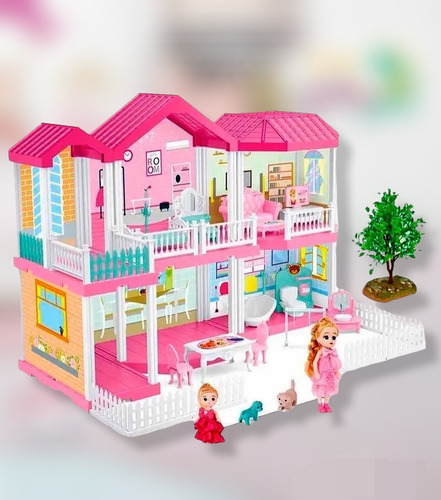 Imagen 2 de 3 de Casa Casita De Muñeca Juguete Juego Niña Castillo Infantil