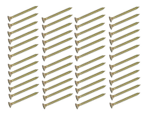 100 Tornillos Perno 4,5x35mm Punta Fina Madera Plastico