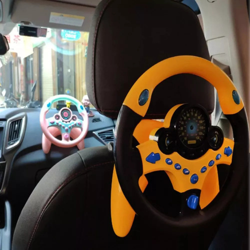 Volante De Copiloto De Simulación Con Base Para