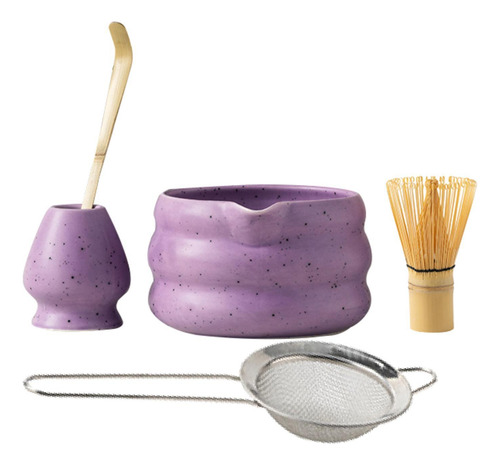 5 Piezas Kits De De Té De Té Japonés Matcha Púrpura