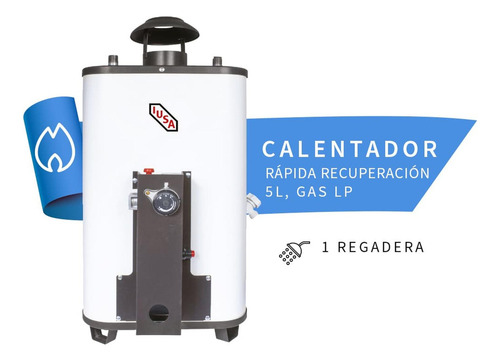 Calentador Iusa De Rápida Recuperación 5l Gas Lp