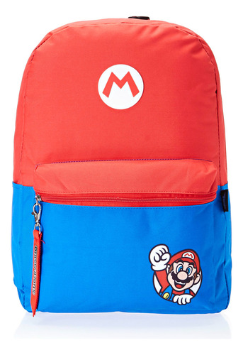 Mochila De Costas Super Mario Vermelho Luxcel