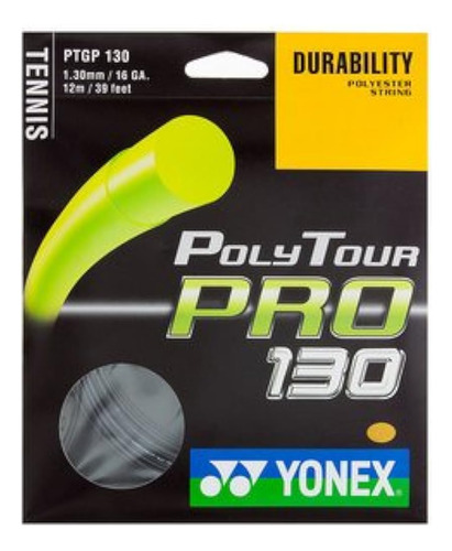 Yonex Poly Tour Pro 130 Juego De Tenis Strinmg (16 G, Grafit