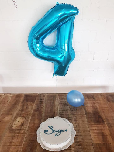 Globo De Número 4 Para Decoración De Fiesta De 4 Años
