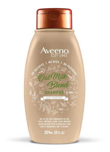 Shampoo Aveeno Con Leche De Almendras Suavidad Y Humectacion
