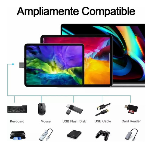 Adaptador Otg Tipo C A Usb Hembra 3.0 Type-c 2 Piezas