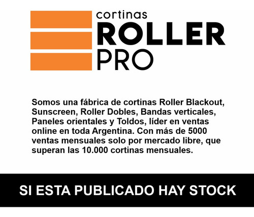 Imagen 2 de 10 de Cortina Roller Blackout 94x160cm Standard Roller Rollerpro