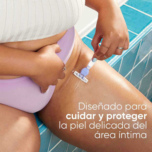 Rastrillo Gillette Venus Íntima Con Barrera Protectora 4pzas