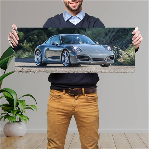 Cuadro 30x80cm Auto 2017 Porsche 911 Carrera S U 76