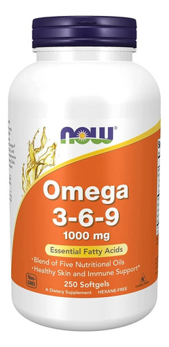 Completo Omega 3 6 9 Puro Concentrado Vegano 2000mg X250caps Insipido
