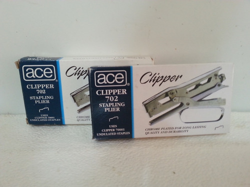 Engrapadora Ace Clipper # 702 Tipo Alicate - Nuevas