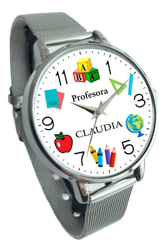 Reloj De Mujer Mesh Con Profesión A Elegir , Personalizado  