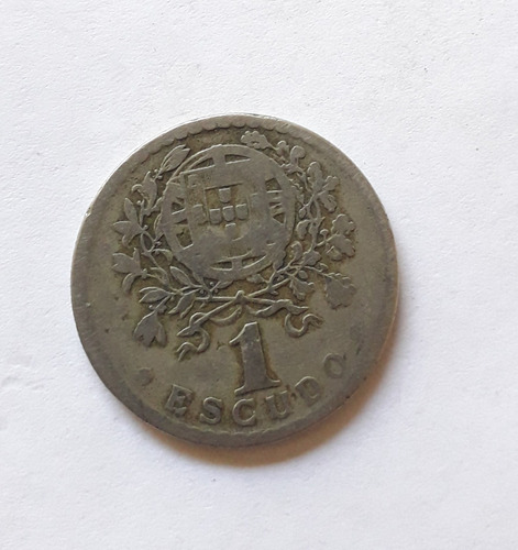 Portugal 1 Escudo Año 1928 Moneda De Cuproníquel Km# 578