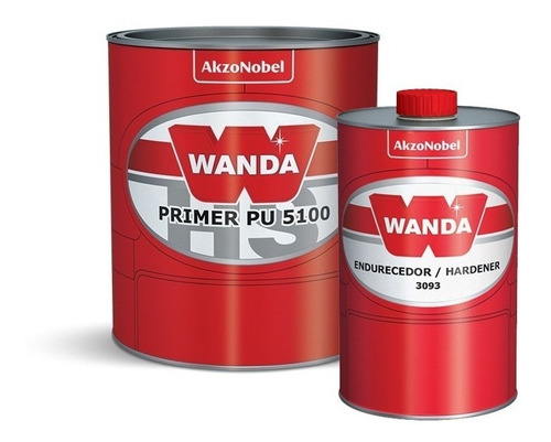 Wanda Primer 5100 750 Ml + Catalizador 3093 150 Ml Kit3