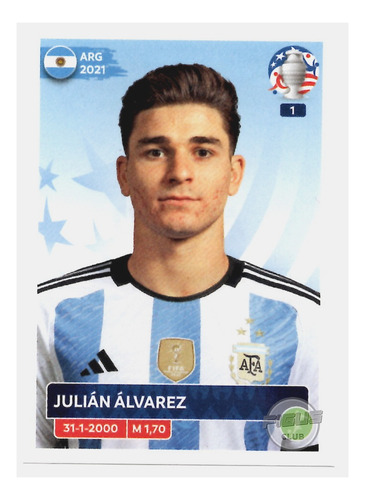 Copa America Usa 2024 Panini - Arg #20 Julian Alvarez