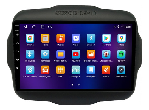Multimidia Renegade 22/25 9p Android 14 Carplay 4gb 64gb