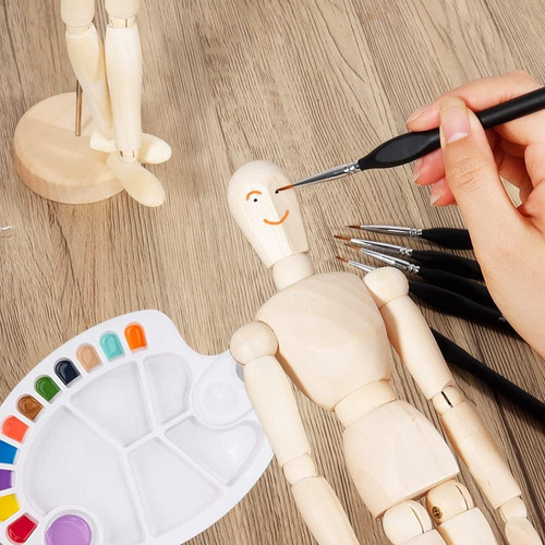 Maniquí Articulado Para Dibujo Con Cuerpo Poseable 30 Cm
