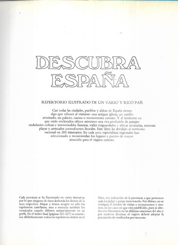 Descubra España / Selecciones Del Reader Digest / 205 Itiner (Usado)