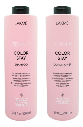 Lakme Color Stay Kit Shampoo Enjuague Protector Color 1000ml