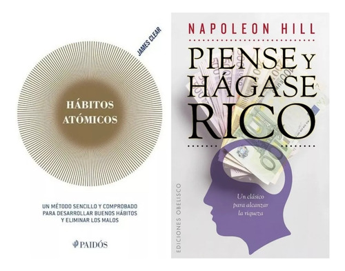 Libros X2 Habitos Atomicos + Piense Y Hagase Rico