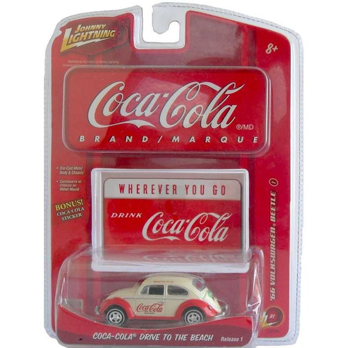 Johnny Lightning ´66 Fusca Vw Beetle Coca-cola Lacrado 1:64