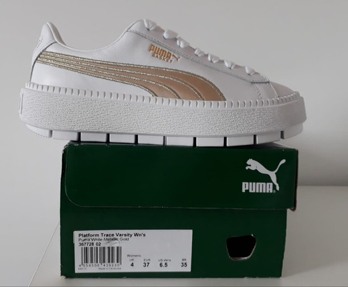 tênis puma platform trace varsity feminino