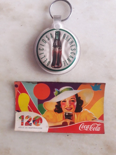 Coca Cola Llavero,e Iman,120 Años Inspiracion