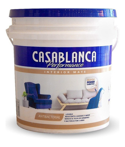 Latex Interior Casablanca Mate Performance X 10lts - Prestigio