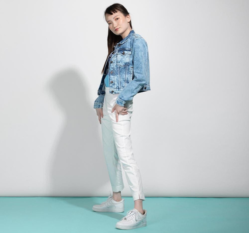 Aloha! Jacket Denim Mujer Mascara De Latex. Stitch