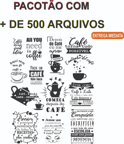 Arquivos Frases Cafe Adesivos Lase Router Cnc Corel