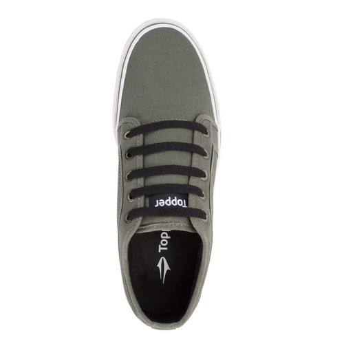 Imagen 3 de 6 de Zapatilla Topper Jiro Clásica Verde Oliva Para Hombre