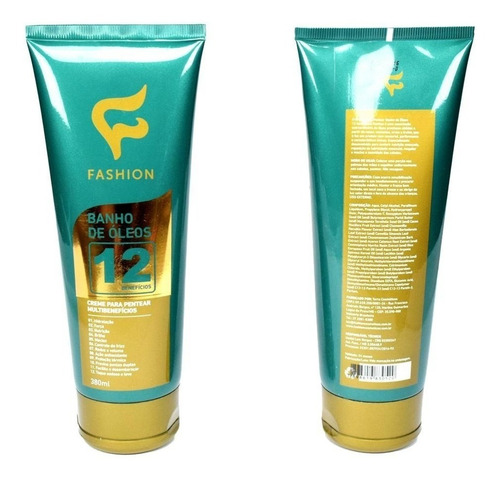 Imagem 2 de 7 de Creme Pentear Banho De Óleos Fashion Cósmeticos 3 Unidades