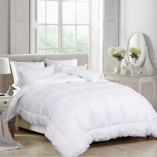 Plumón Mariages Home Edmonton new Duvet ecológico edredón Ecodown diseño liso color blanco de 280cm x 240cm