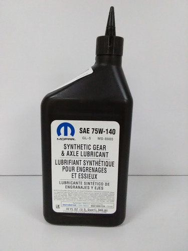 Imagen 3 de 9 de Aceite Transmision O Diferencial 75w 140 Mopar Sp