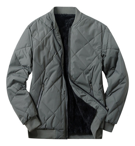 Cazadora Bomber Acolchada Con Cremallera Para Hombre