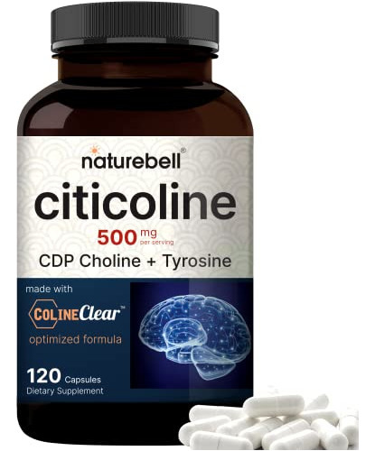 Citicolina 500mg Colina Cdp Tirosina 50mg Naturebell 120 Cap