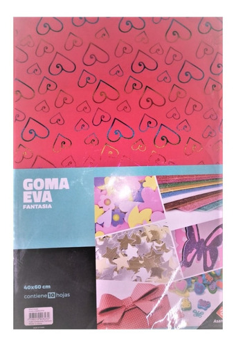 Goma Eva Planchas 40x60 Color Estampada Fantasia Paq X 10