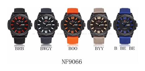 Relógio Masculino Laranja Original Naviforce Frete Grátis!!!