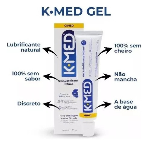 Kit Gel Lubrificante Intimo Kmed 50g Com 35 Unidades