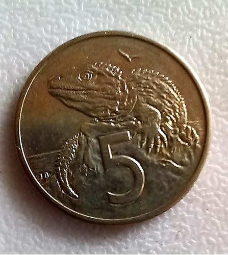 Monedas De 5 Centavos De Nueva Zelanda 1987