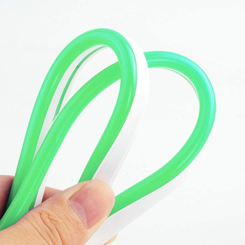 Tiras De Led Neón Luz Flexible Unicolor 5 Metros Cortar 12v Verde