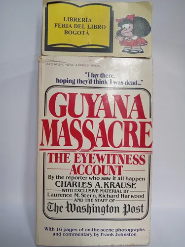 Masacre En Guyana - C Krause - En Ingles - Testigo Ocular (Usado)