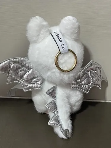 Labubu Dragao Branco Chaveiro Pelúcia Raro Edição Limitada