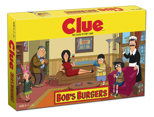 Juego De Mesa Clue Bobs Burgers | Juego De Pistas Temático D